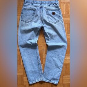 Vintage Carhartt 90’s Light Wash Denim Jeans Fits 33x31 Straight Fit